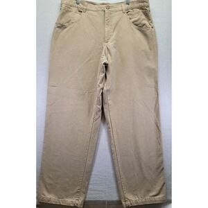 Columbia River Lodge Canvas Cargo Pants Men's 38x32 Tan Ripstop Gorpcore Hiking‎